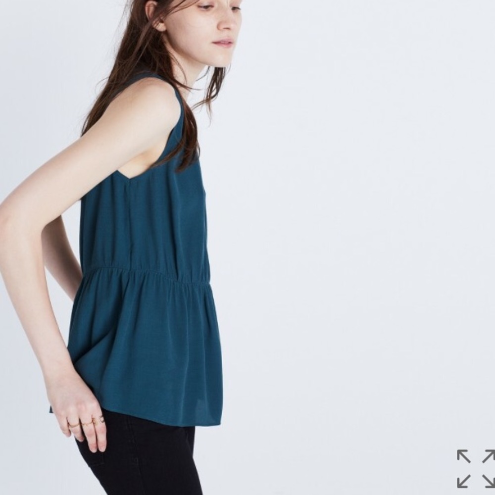 Madewell Ruffle Tank size L