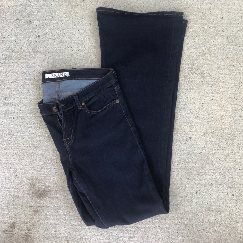 J Brand Dark Babe Starless Flares