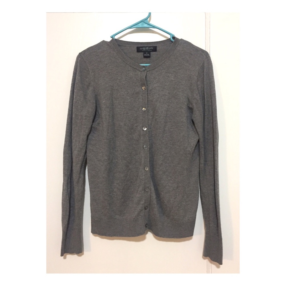 Gray cardigan