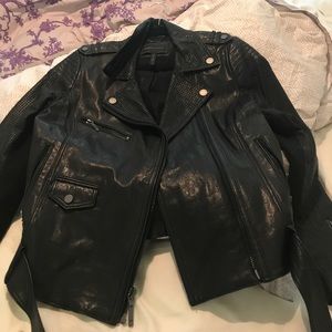 BCBG Leather Moto Jacket Never Worn