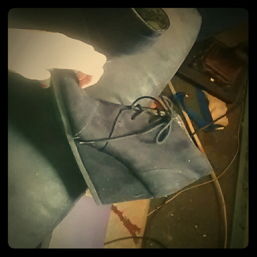 Black ankle booties