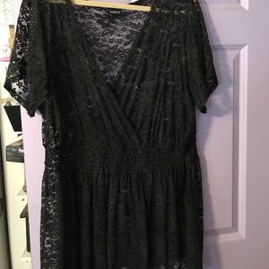 Black and gold lace top. Torrid.