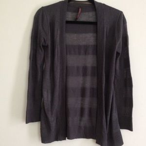 Grey striped cardigan size M