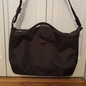 Longchamp Expandable Laptop/Briefcase in Chocolate