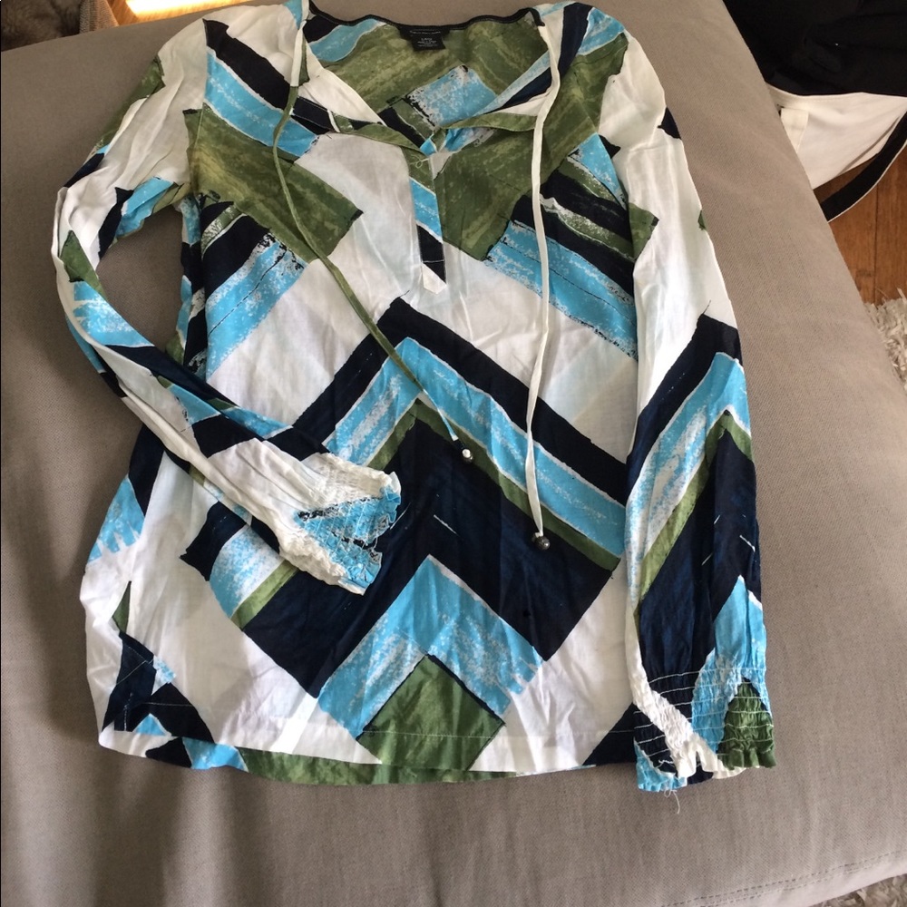 Long sleeve cover up or tunic
