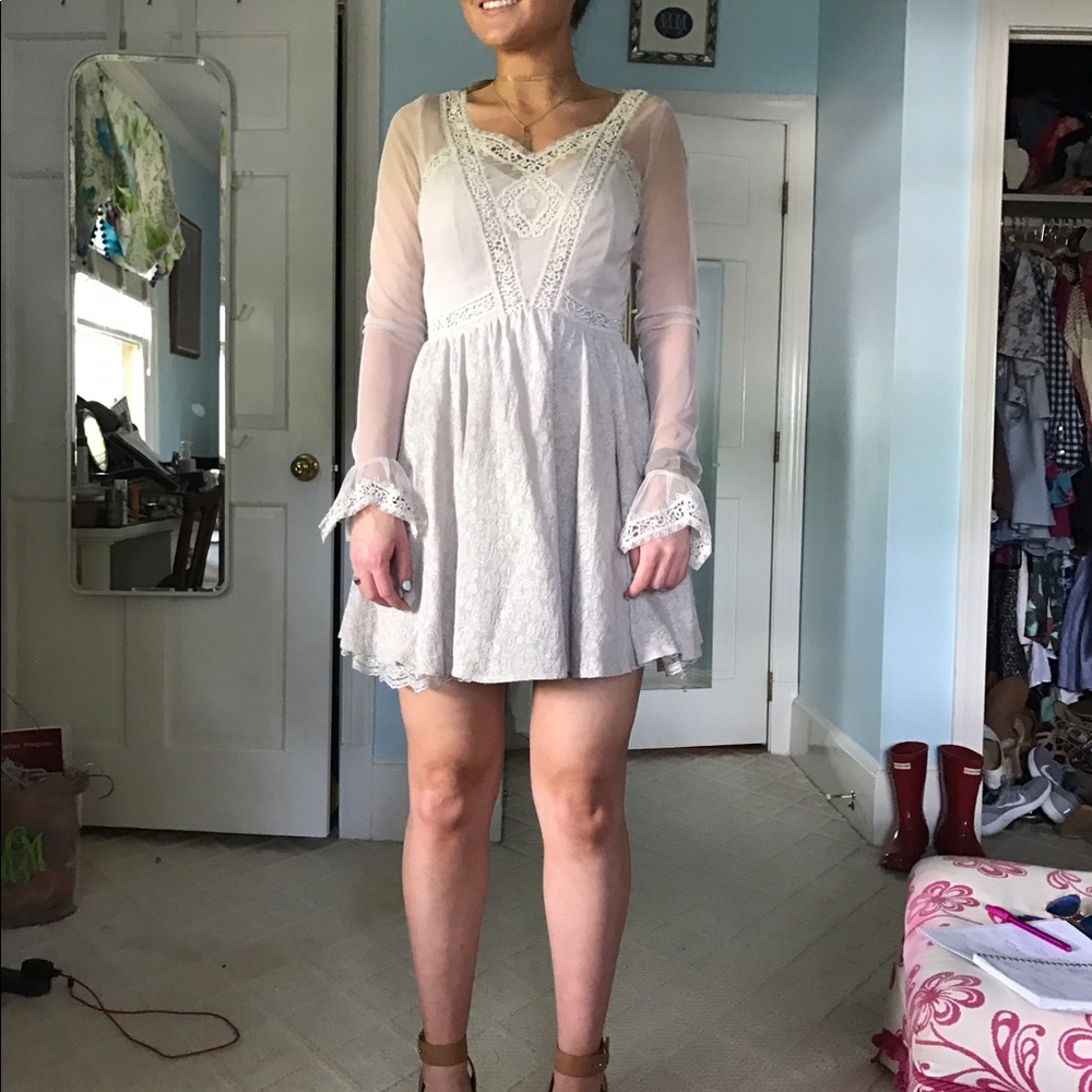 Free people lace, embroidered dress