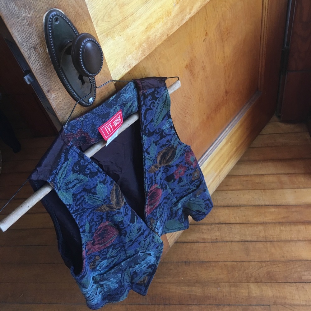 Botanical themed vest