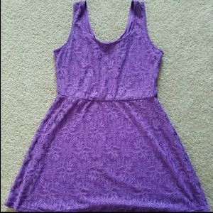 Metaphor Purple Lace Dress
