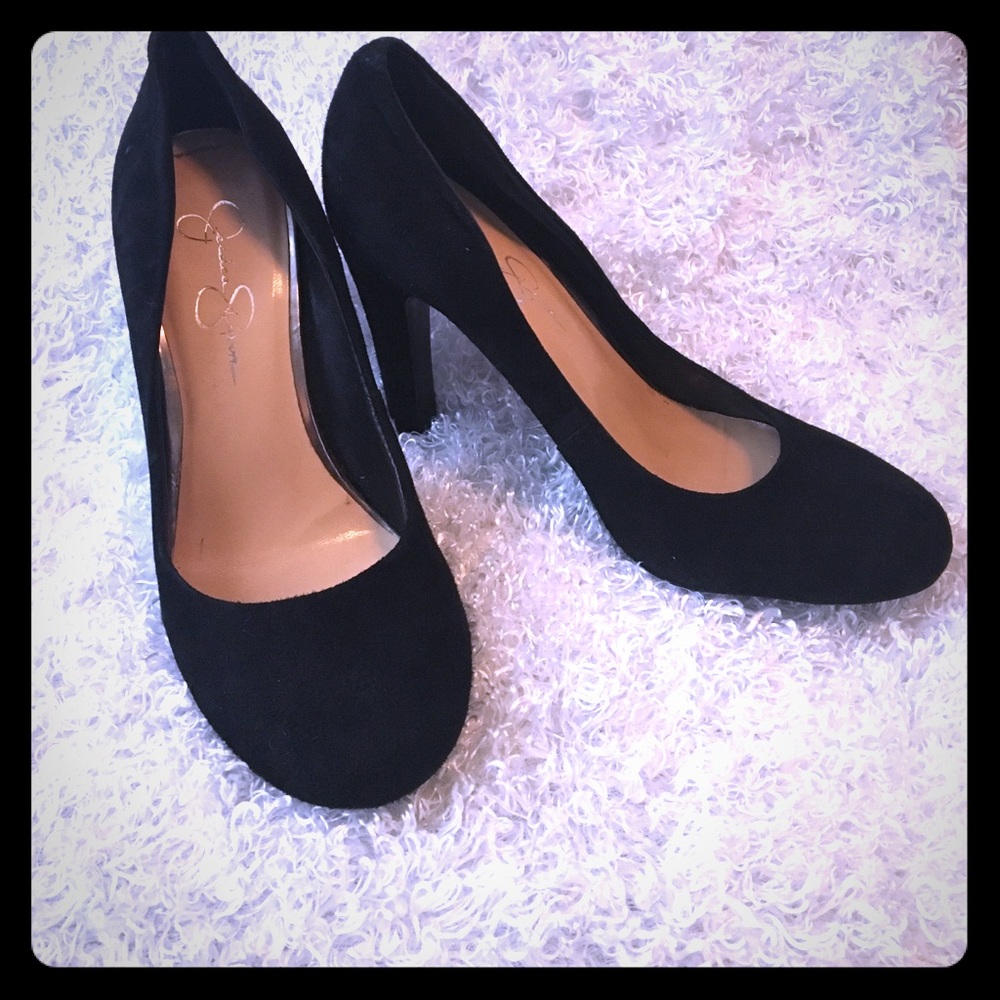 Black Suede Heel