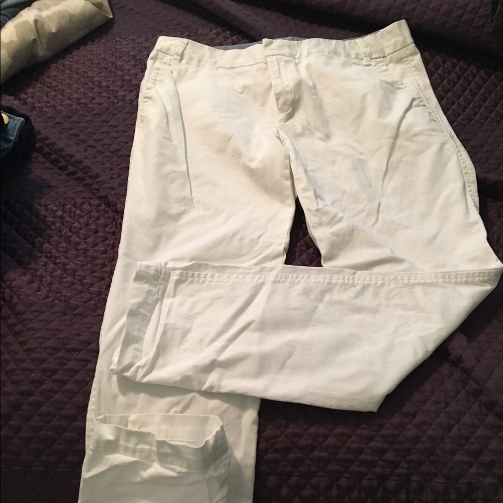 White size 8 banana Republic pants