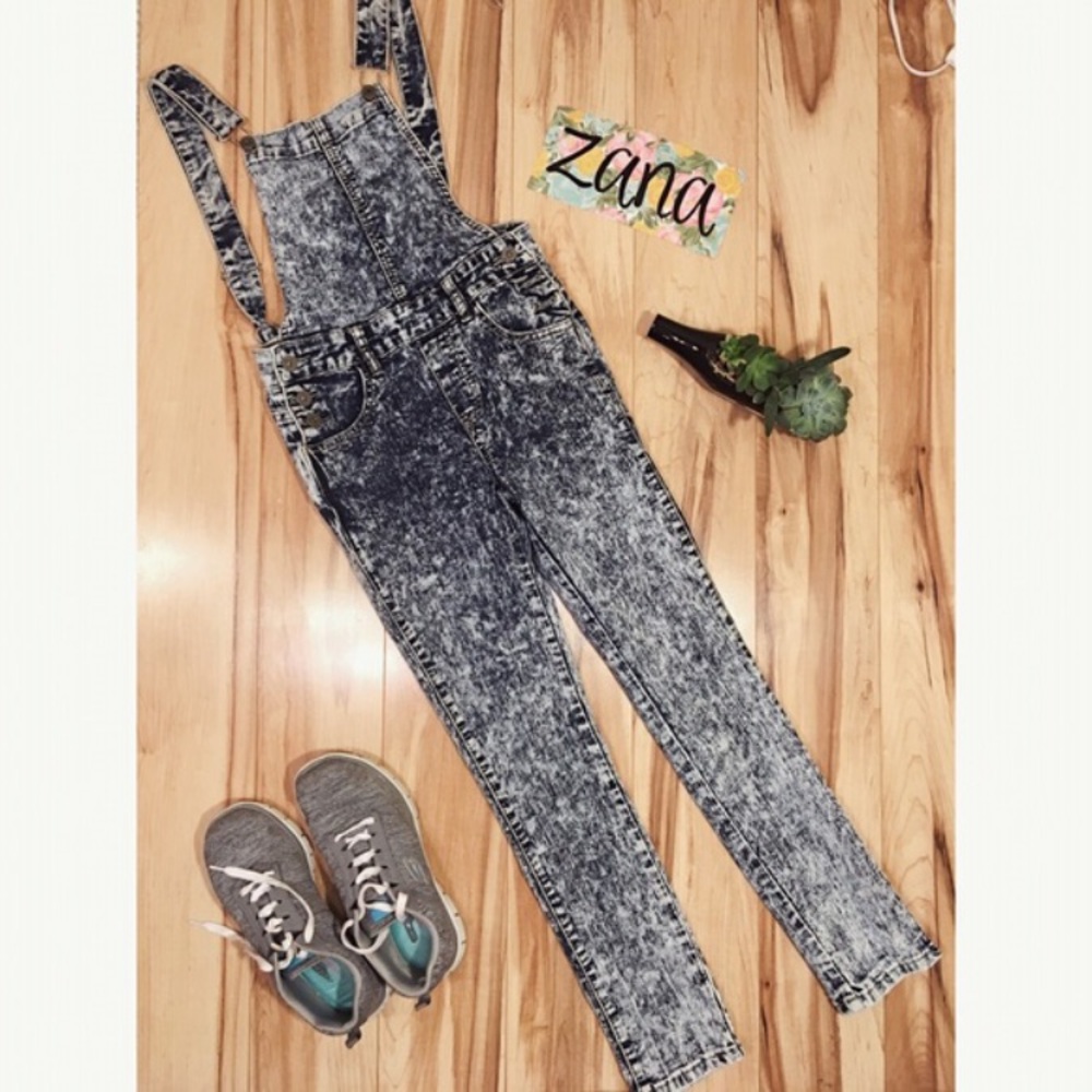 Acid Wash Overalls