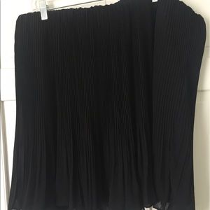 Pleated Chiffon Mini Skirt