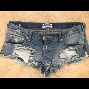 One teaspoon trash whores shorts