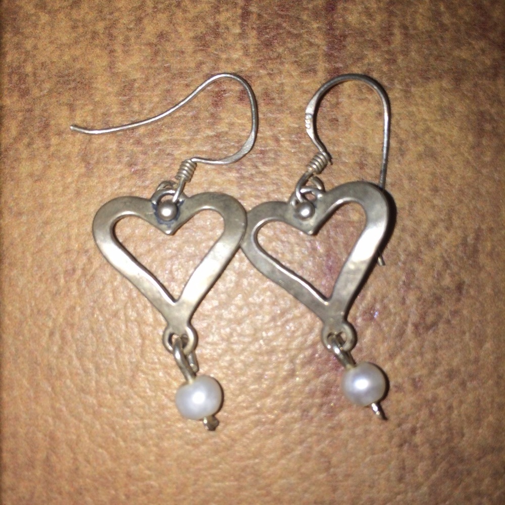 Sterling Silver & Pearl Earrings
