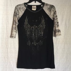 | Miss Me | Burnout Raglan Top