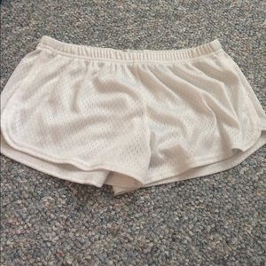 White mesh soffe shorts