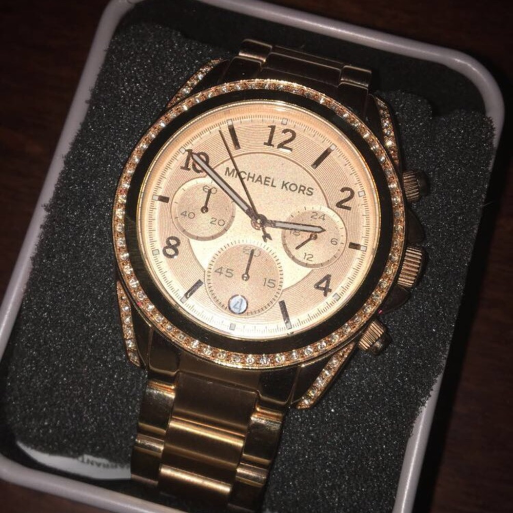 Genuine Michael Kors Rose Gold Boyfriend Watch