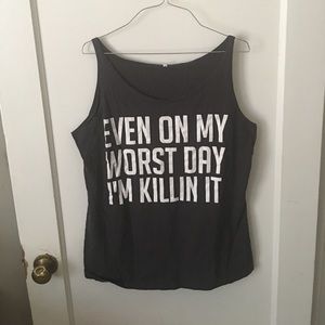 Plus size workout tank