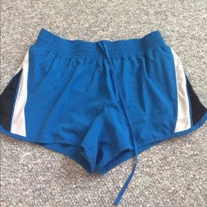 Royal blue athletic shorts