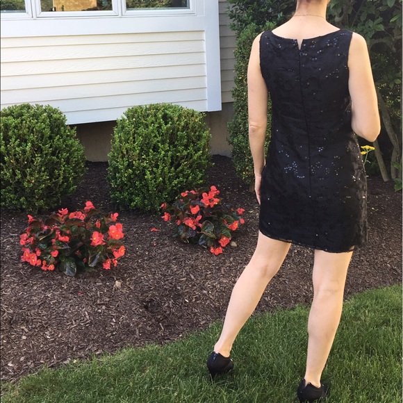 VINTAGE Betsey Johnson Black Sequin Mini Dress! - Picture 2 of 6