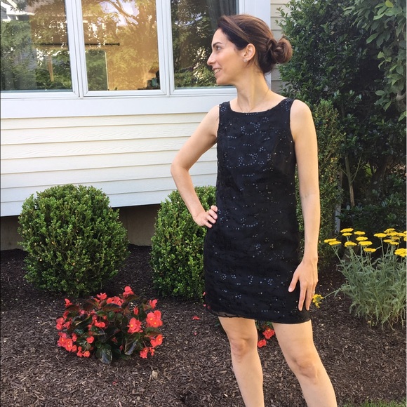 VINTAGE Betsey Johnson Black Sequin Mini Dress! - Picture 3 of 6