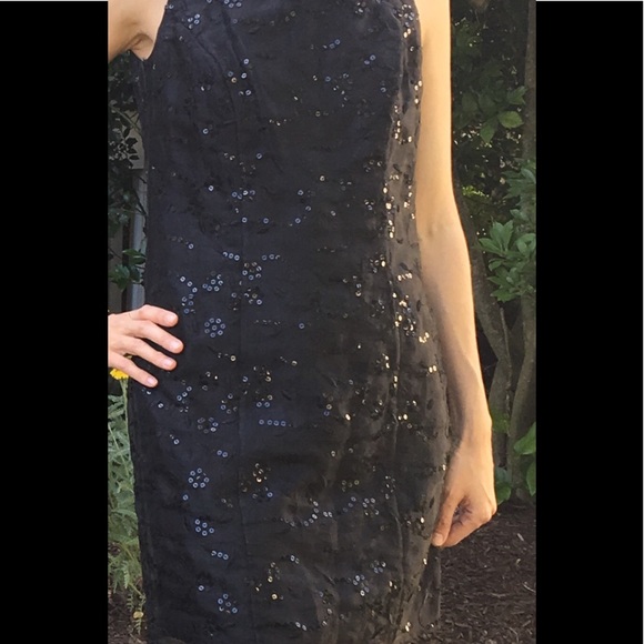 VINTAGE Betsey Johnson Black Sequin Mini Dress! - Picture 4 of 6