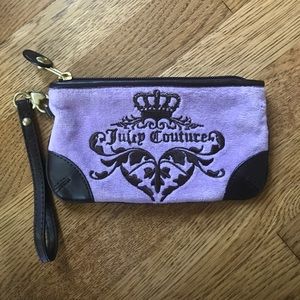 juicy Couture wristlet clutch purse