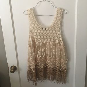 Super cute summer sheer tank top