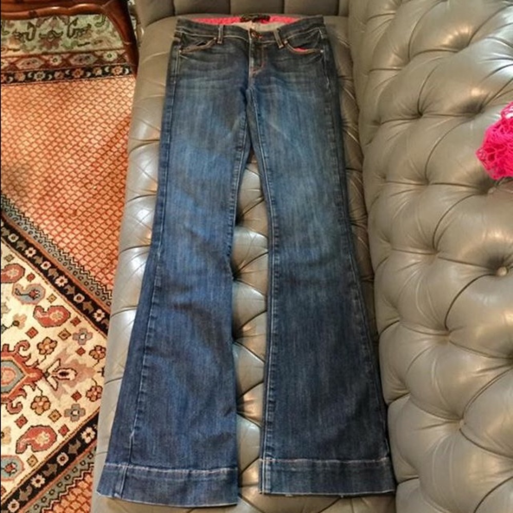 Bebe RICH AND SEXY JEANS Dark Blue Jeans Size 25