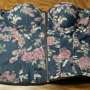 Torrid plus size corset top.