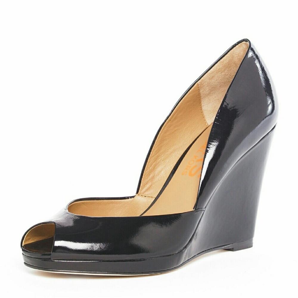 KORS by Michael Kors Vail Peep Toe Wedge size 8