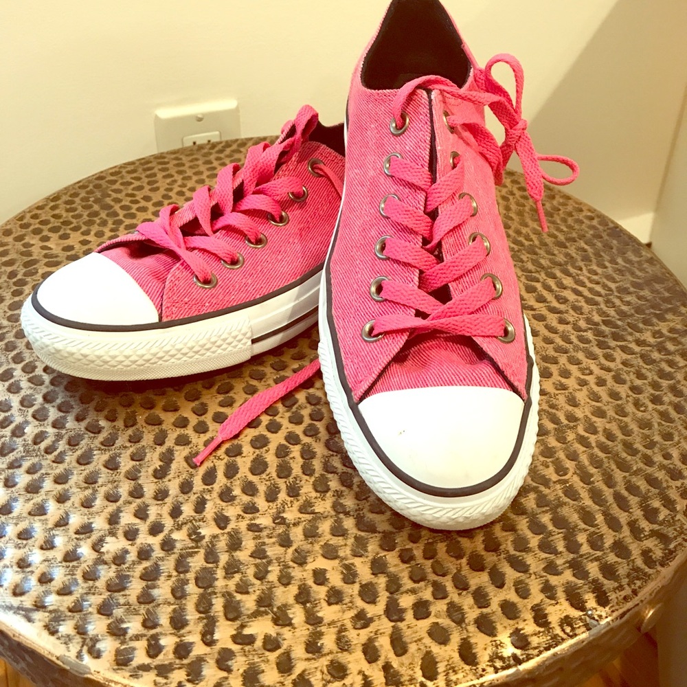 Pink converse sneakers