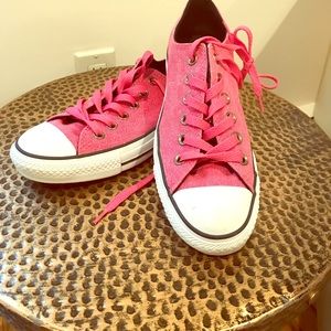Pink converse sneakers