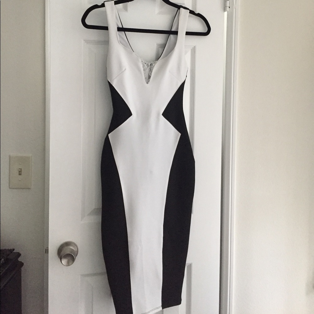 Black and white dress