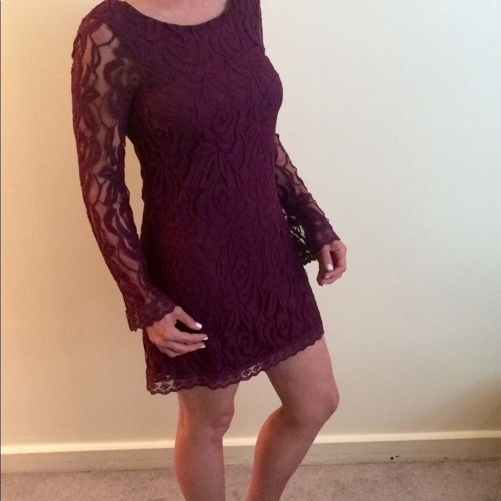 Fire Los Angeles Lace Mini Dress