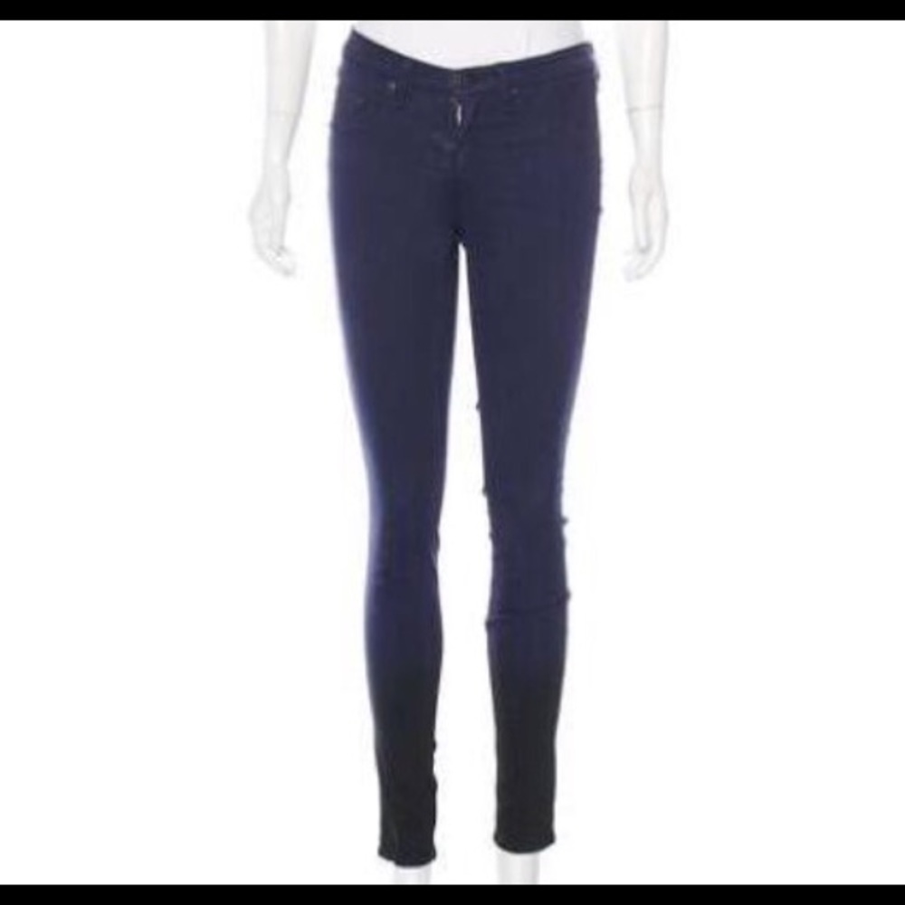 Rag & Bone ombré skinny jeans, blue/black sz 28
