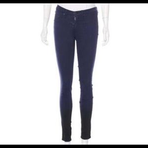 Rag & Bone ombré skinny jeans, blue/black sz 28