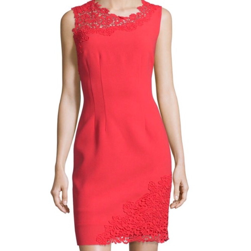 SOLD- Stunning Elie Tahari black dress with lace - Picture 4 of 5