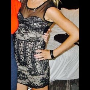 Lace and mesh dress from ARDEN B.