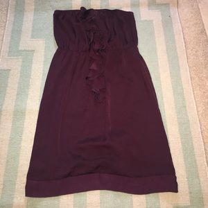 Banana Republic strapless ruffle dress