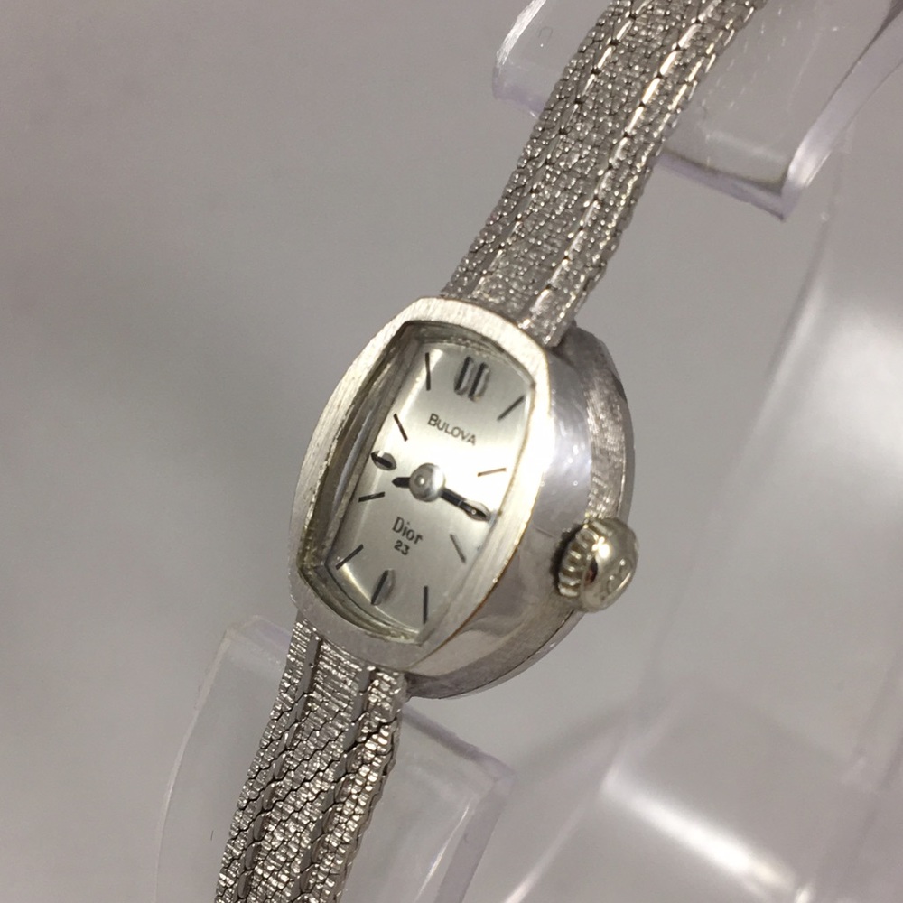 14k White Gold Bulova watch