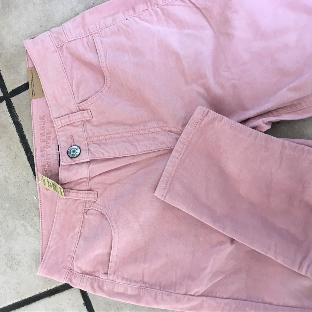 AE size 8 dusty rose corduroy jeggings