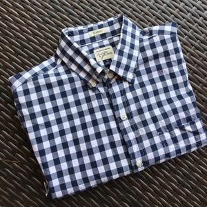 J. Crew checkered short sleeve shirt