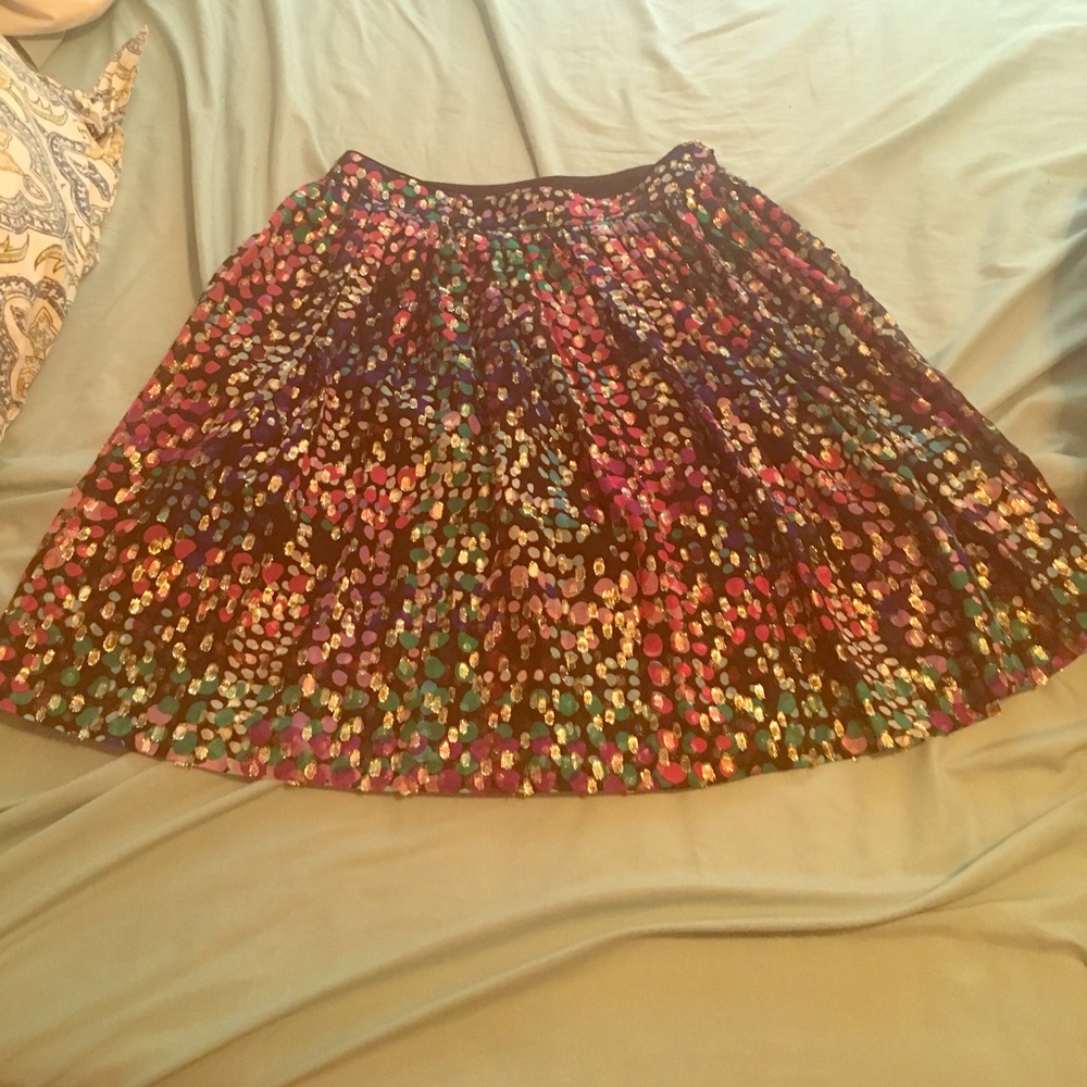 Kate Spade metallic dot skirt