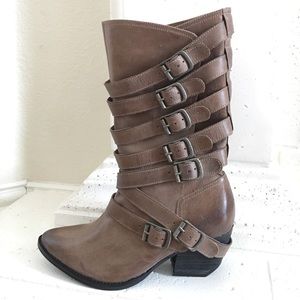 Naughty Monkey Mid Calf Boots Sz 9 1/2