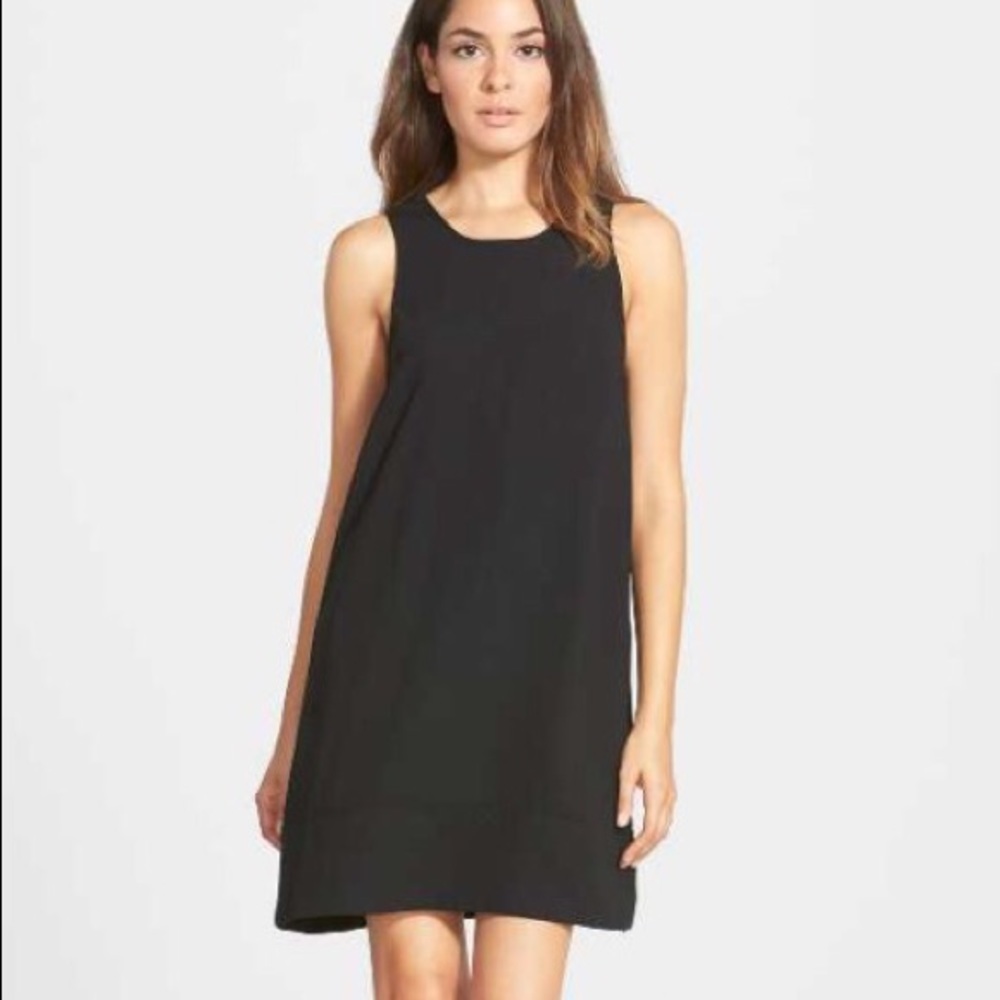 2 Leith Racerback Shift Dresses Black and Pink