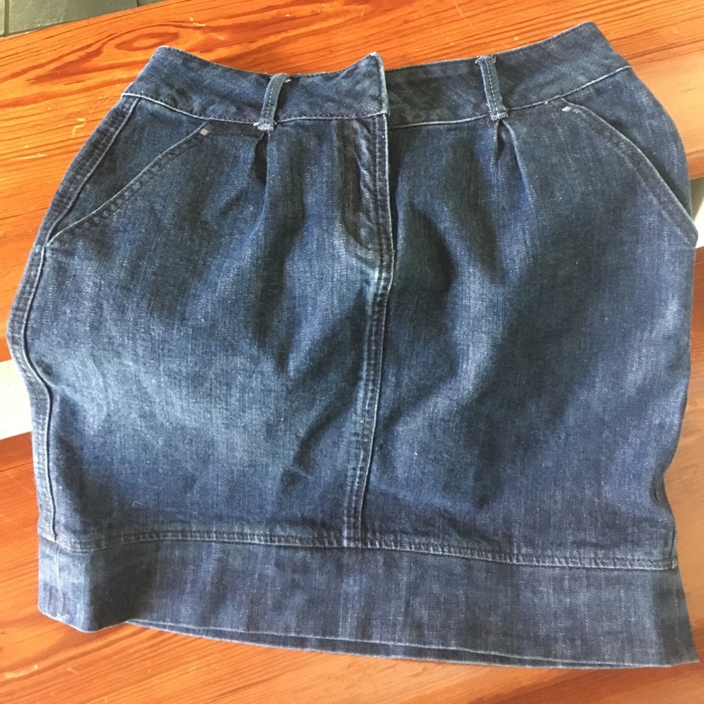 Fresh Ink jean skirt/1