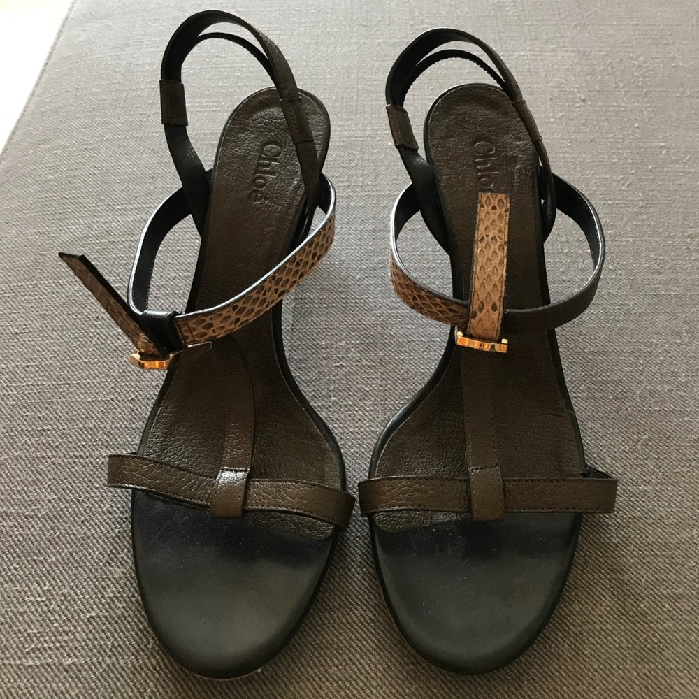 Chloe brown sandals