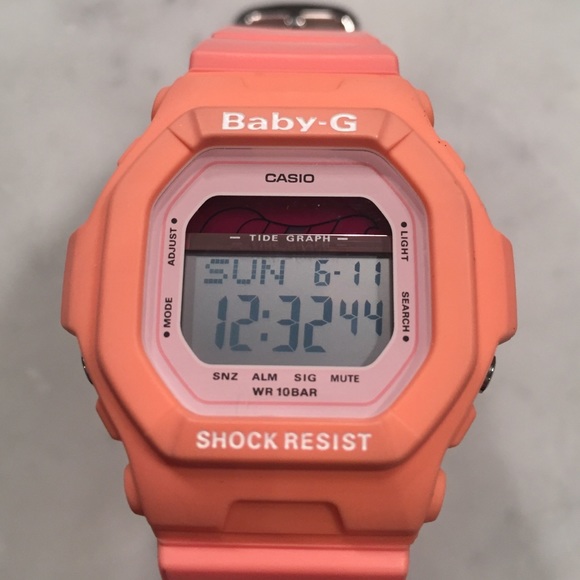 baby g shock peach