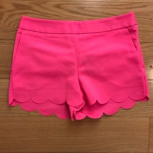 NWT Express Neon Pink Scallop Shorts